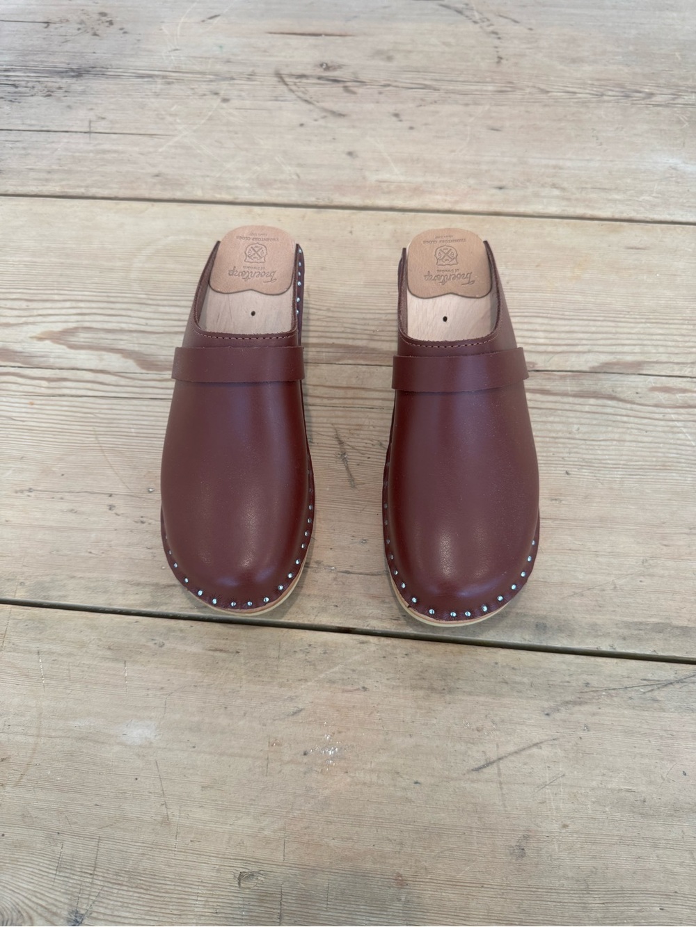 Troentorp Brown Davinci clog Size 38 NWOB